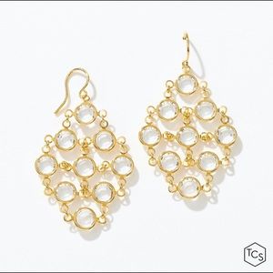 Touchstone Crystal Chanelle Bib Earrings